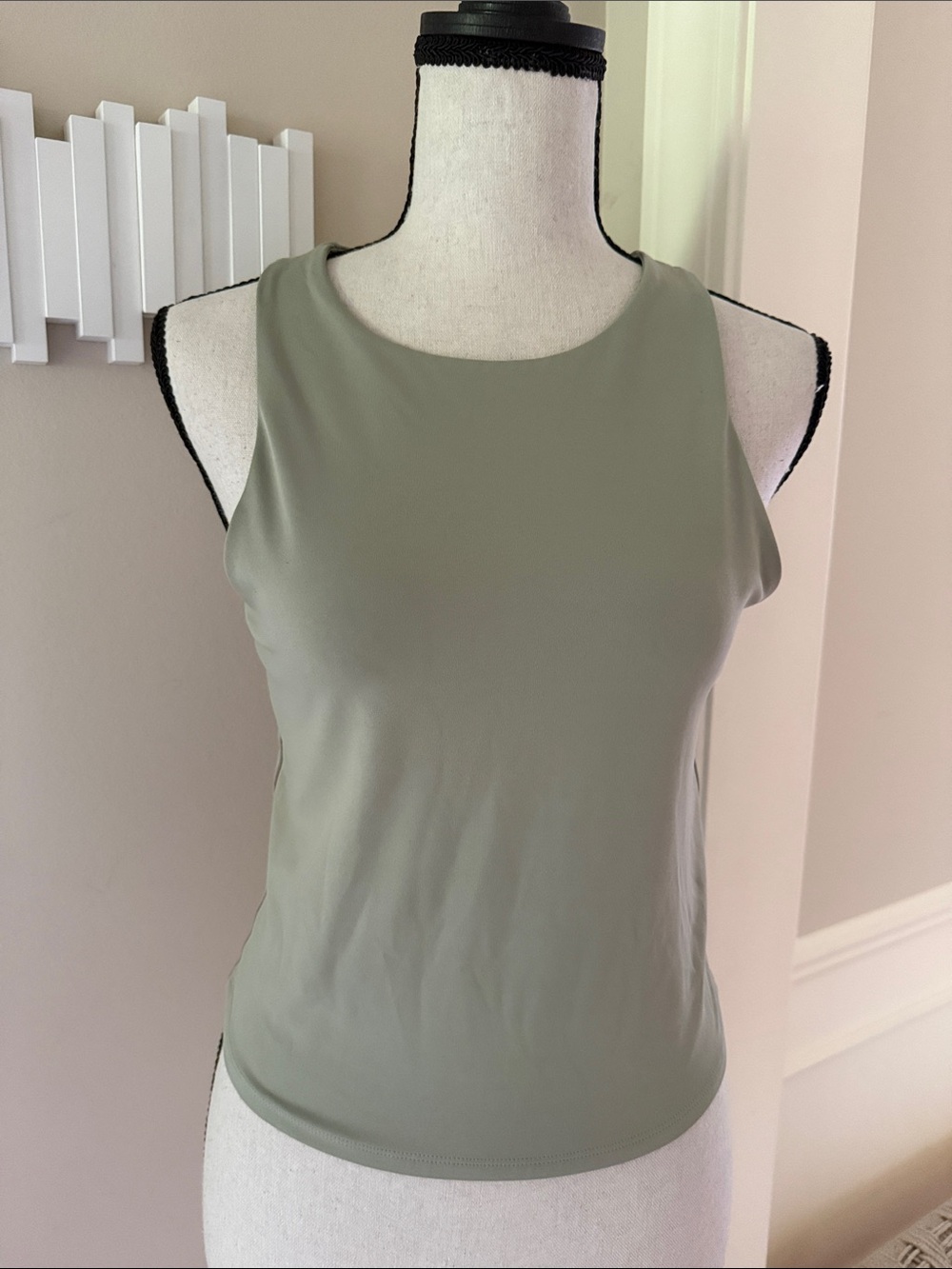Colorful Koala Olive Green Lined Sleeveless Stretch Tank Top M